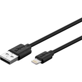 USB-A 2.0 til Lightning lade- og datakabel, MFI, sort, 2m