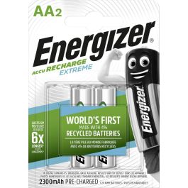 Energizer Recharge Extreme AA 2300mAh Batterier (2 Stk. Pakning)
