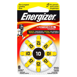 Energizer Høreapparat 10 Batterier (8 Stk. Pakning)