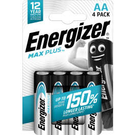 Energizer Max Plus AA/LR06 alkaline batterier – 4 stk.