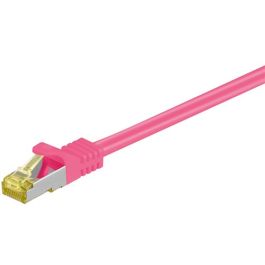 RJ45 patchkabel S/FTP (PiMF), m/ CAT 7 kabel, magenta, 0,5m
