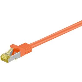 RJ45 patchkabel S/FTP (PiMF), m/ CAT 7 kabel, orange, 2m