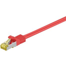 RJ45 patchkabel S/FTP (PiMF), m/ CAT 7 kabel, rød, 2m