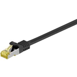 RJ45 patchkabel S/FTP (PiMF), m/ CAT 7 kabel, sort, 2m