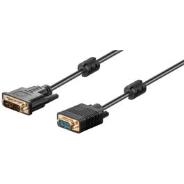 DVI-I/VGA FullHD kabel, sort, 10m,