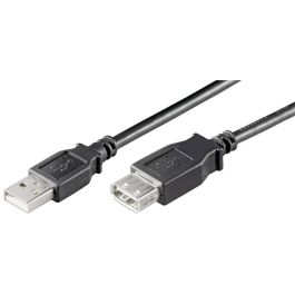 USB-A 2.0 forlængerkabel, sort, 5m
