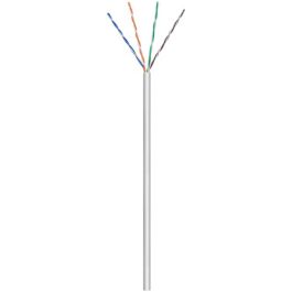 CAT 6 netværkskabel, U/UTP, grå, 100m kabelrulle