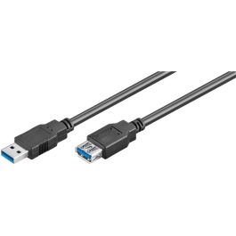 USB-A 3.0 forlængerkabel, sort, 3m