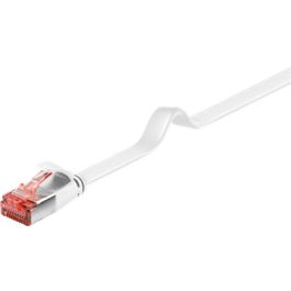 CAT 6 fladt patchkabel U/FTP, hvid, 0,25m