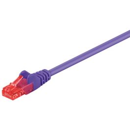 CAT 6 patchkabel, U/UTP, violet, 0,5m