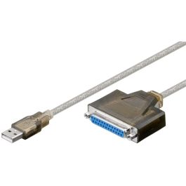 USB-A 2.0 til D-SUB printerkabel, transperant, 1,5m