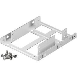 Double 2,5'' hard disk installationsramme til 3,5'', sølv,