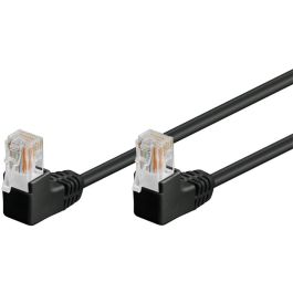 CAT 5e netværkskabel 2x 90°vinklet, U/UTP, sort, 3m
