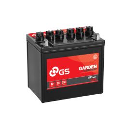 GS Yuasa GS-896 12V 26Ah 250A Batteri til bl.a. Havetraktor + Pol til venstre