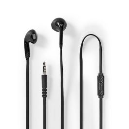 Nedis kablede in-ear høretelefoner med mikrofon - Sort