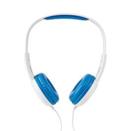Nedis kablede on-ear høretelefoner - Blå/Hvid