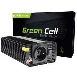 Green Cell Inverter til bil 24V til 230V, 500W/1000W Modificeret sinus