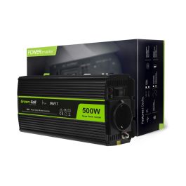 Green Cell Inverter til bil 24V til 230V, 500W/1000W Ren sinus