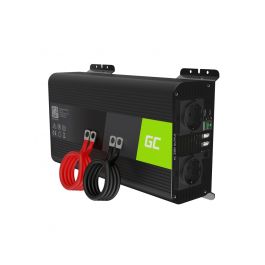 Green Cell Pro Inverter til bil 12V til 230V, 1000W/2000W Ren sinus