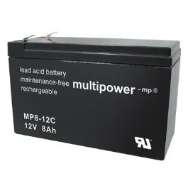 Multipower MP8-12C batteri 12V 8.0Ah