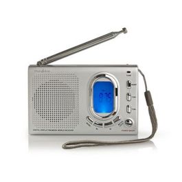 Nedis UKW-radio 15W Verdensmodtager Alarmfunktion Grå