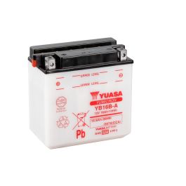 Yuasa YB16B-A (Uden Syre) 12V Batteri til Motorcykel