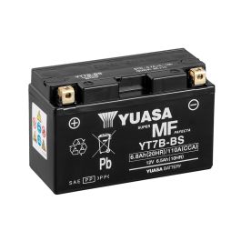 Yuasa YT7B-BS 12V AGM Batteri til Motorcykel