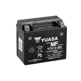 Yuasa YTX12-BS 12V AGM Batteri til Motorcykel