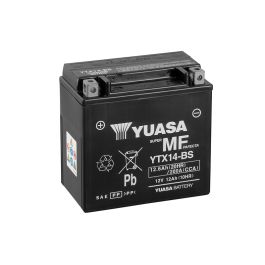 Yuasa YTX14-BS 12V AGM Batteri til Motorcykel