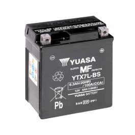 Yuasa YTX7L-BS 12V AGM Batteri til Motorcykel