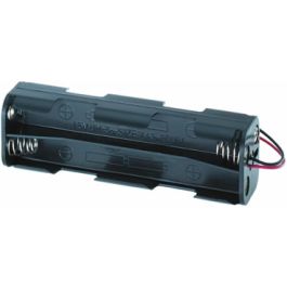 Batteriholder til 8 x AA / R06 (aflangt) - Serielt forbundet