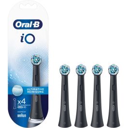 Oral-B IO Ultimate Clean Tandbørstehoveder 4-pak - Sort
