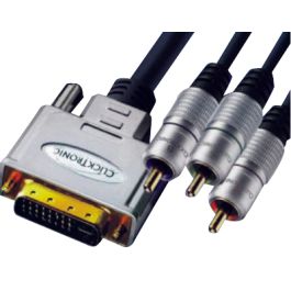 DVI-I stik -> RCDVI-I stik -> RCA stik (RGB) (5.0m)A stik (RGB) (5.0m)