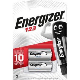 Energizer Lithium Foto / Alarm CR123 Batterier (2 Stk. Pakning)