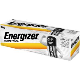 Energizer Industrial D/LR20 alkaline batterier – 12 stk.