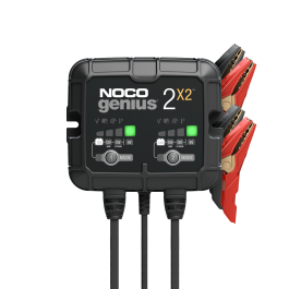 Noco Genius 2X2 Batterioplader til 6V og 12V 4000mA (Wet, Gel, MF, CA, EFB, AGM, & Lithium-Ion)