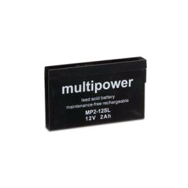 MP2-12SL Multipower blybatteri - 12V 2Ah - Erstatter Yuasa NP2-12