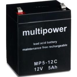 Multipower 12V - 5Ah forbrugs batteri til el-drevne køretøjer