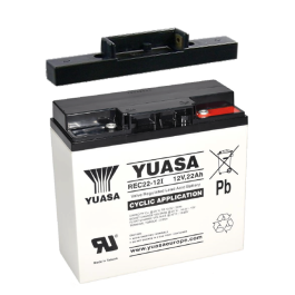 Powakaddy Batteri 12V 22Ah inkl. Montagesystem