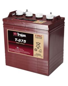 Trojan T875 deep cycle batteri - 8V 170Ah / 20h - 145Ah