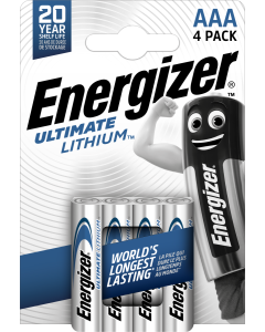 Energizer Ultimate Lithium AAA / E92 / L92 Batterier (4 Stk. Pakning)