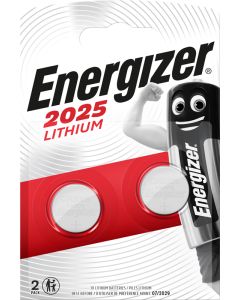 Energizer Lithium CR2025 Batterier (2 Stk. Pakning)