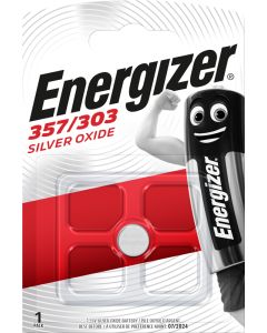 Energizer Sølvoxid 357 / 303 Batteri (1 Stk. Pakning)