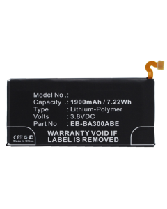 Samsung Galaxy A3 2015 Batteri EB-BA300ABE (Kompatibelt)