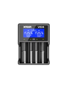Xtar VC4 oplader til 4 stk Li-ion / Ni-Mh batterier