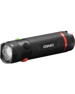 Coast TX12 Håndlygte 385 lumen m/ hvidt, rødt og grønt lys - i gaveæske