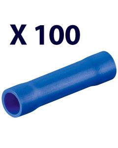 Crimp-samlemuffe - blå (100 stk)