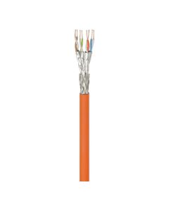 CAT 7A netværkskabel, S/FTP (PiMF), orange, 500m kabelrulle