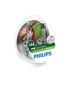 PHILIPS Bilpære H4 ECOVISION (LONGLIFE) - 2-PAK