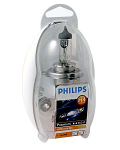 Philips Bilpære H4 Premium reservepærekit - 1 stk.